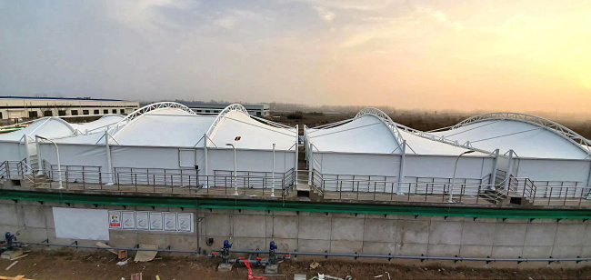 膜結構污水池蓋